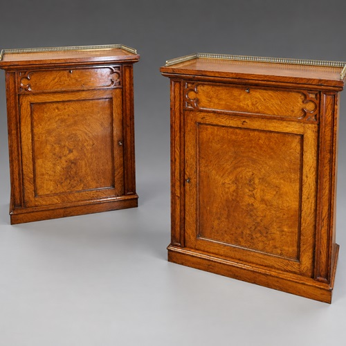 A Pair Of Gothic Revival Side Cabinets