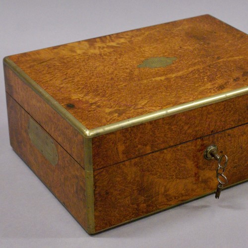 A superb amboyna dressing box