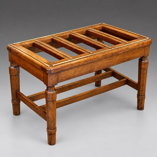Late 19Th Century Oak Luggage Stand