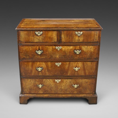 A George I Figured Walnut Chest