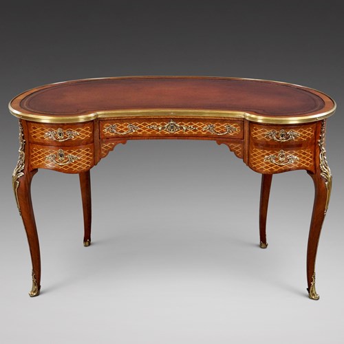 An Attractive French Kidney Shape Desk.