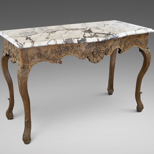 A Late 18Thc Carved Oak Console