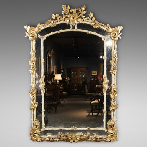 A Very Large Late 18Th Century Wall Mirror.