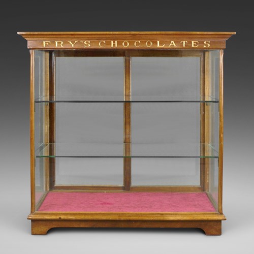 A Shop Display Cabinet For Fry's Chocolate