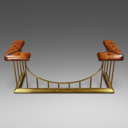 19Th Century Brass Club Fender