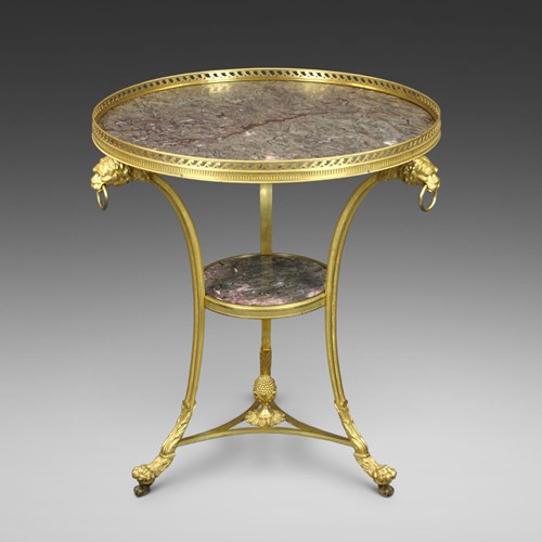 An Exceptional French Ormolu Guéridon From The Restoration Period