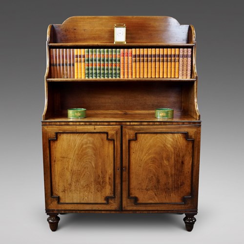Regency Mahogany Waterfall Bookcase