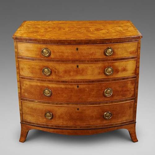 A Fine George III Satinwood Chest