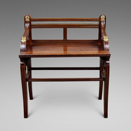 An Excellent Mahogany Jas Shoolbred Bench