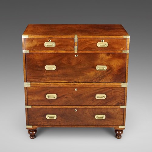 A Particularly Appealing Mahogany Military Chest