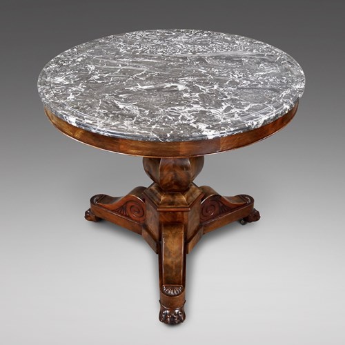 French Flame Mahogany Gueridon/Centre Table