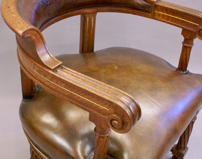 A rare bold 19th century brass inlaid arm chair-w-j-gravener-antiques-dsc03846-main-637062162702749893.jpg