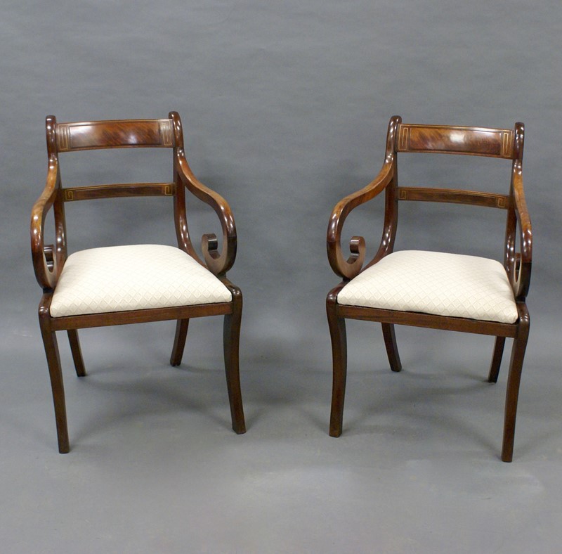 A pair of Regency mahogany brass inlaid arm chairs-w-j-gravener-antiques-dsc08608-main-637784586277426551.jpg