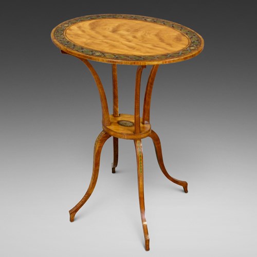 An Exceptional George III Satinwood Occasional Table.