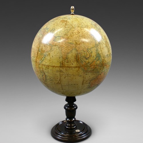 A Large 19Thc French Desk Globe
