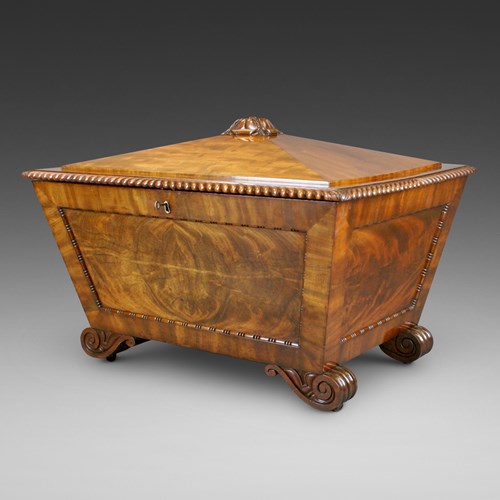 A Very Large Regency Sarcophagus Wine Cooler