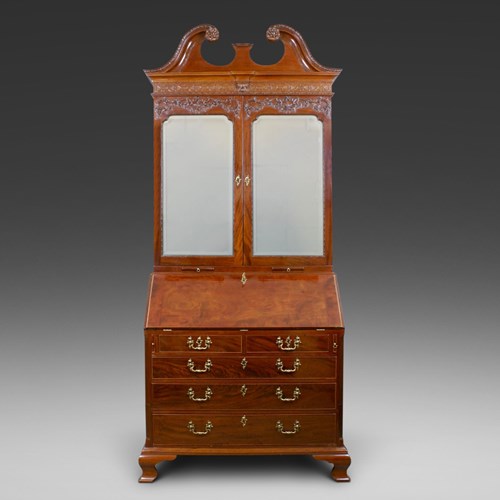 An 18Th Century Bureau Bookcase Attributed To Vile & Cobb