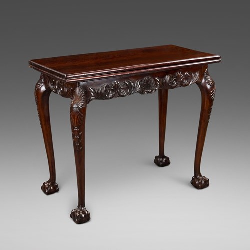 A Fine Irish Carved Tea Table