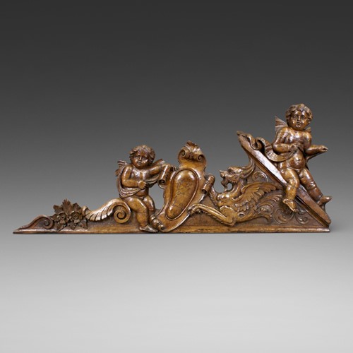 A 17Th Century Italian Walnut Carving 