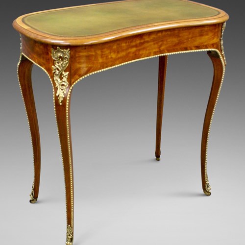 George IV Satinwood And Ormolu Writing Table