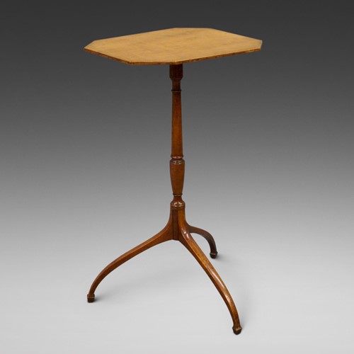 A fine Regency satinwood tripod table