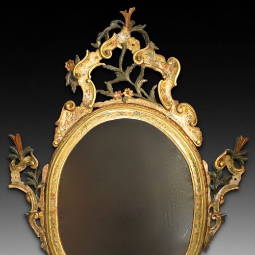 A rare 18th century Venetian mirror