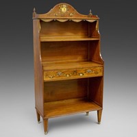 A Satinwood "Waterfall" bookcase