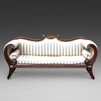 A Regency simulated rosewood sofa