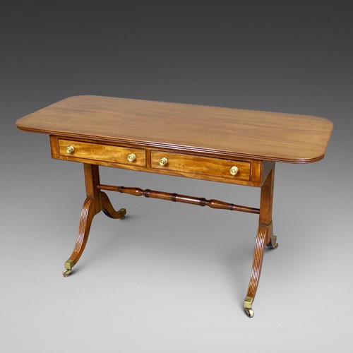 An unusual Regency mahogany sofa table