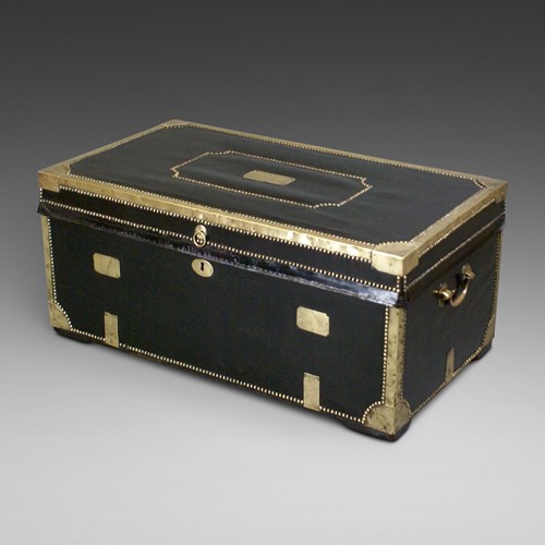  A large China Trade traveling trunk