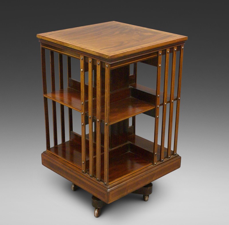 A mahogany iron base revolving Bookcase-w-j-gravener-antiques-p-5-main-637720795364209507.jpeg