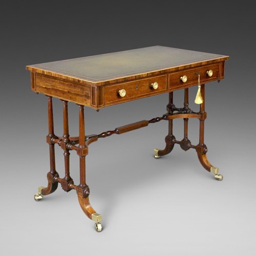 An Unusual Regency Rosewood Writing Table
