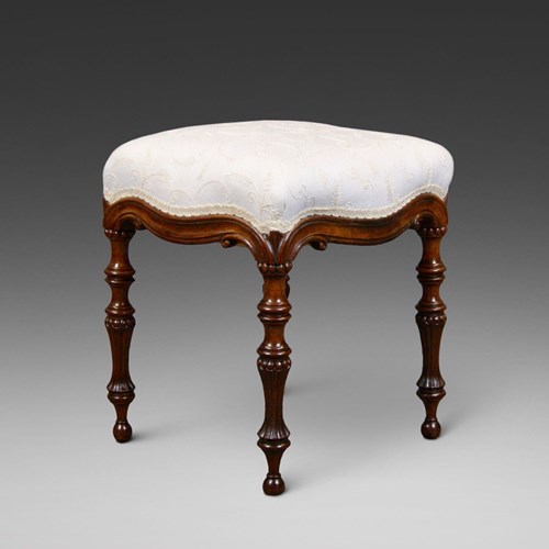 An Unusual 19Th Century Rosewood Stool