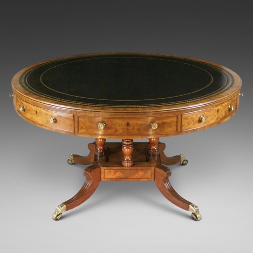 An Impressive Late Georgian Mahogany Drum Table