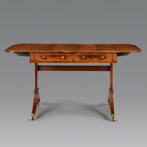 An Elegant George III Period Rosewood Sofa Table
