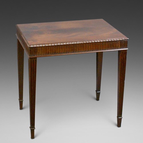 A Hepplewhite Period Mahogany Side Table