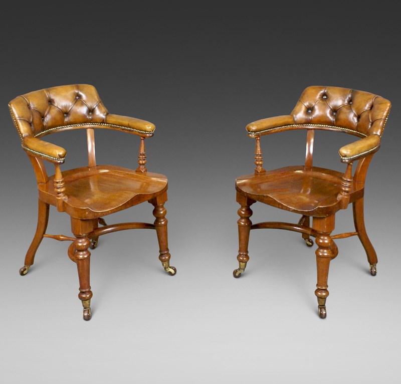 A Pair Of Mahogany & Leather Arm Chairs-w-j-gravener-antiques-y5i-eu60-main-638068815813125824.jpeg