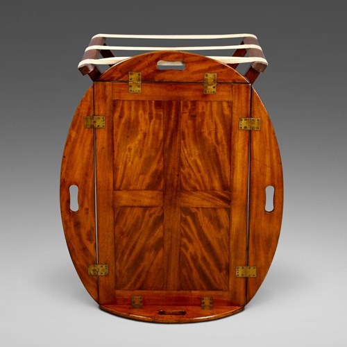 A 19Th Century Mahogany Folding Butlers