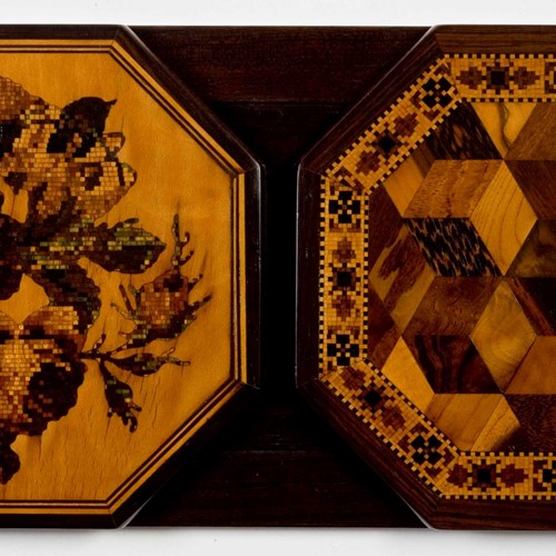 Roses And Cubes Tunbridge Ware Book Slide