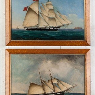 Fine Pair Of Ship’S Portraits 'Brig...