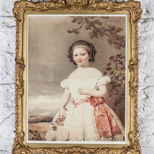 A Charming Portrait Of A Young Girl 