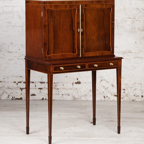 Fine Rosewood Cabinet On Stand