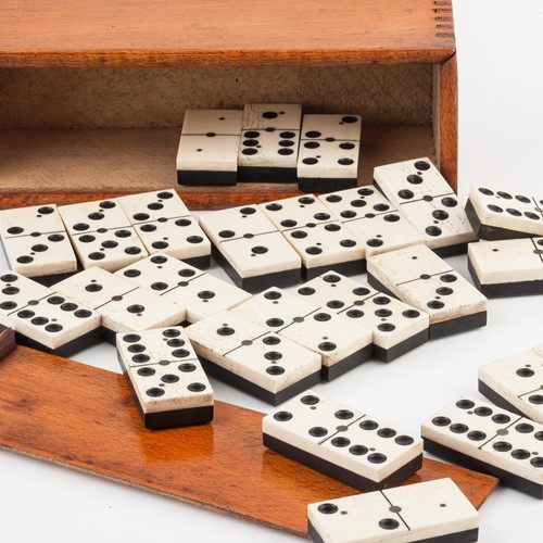 Ebony and ......Bone. Mid 20th Century Dominoes