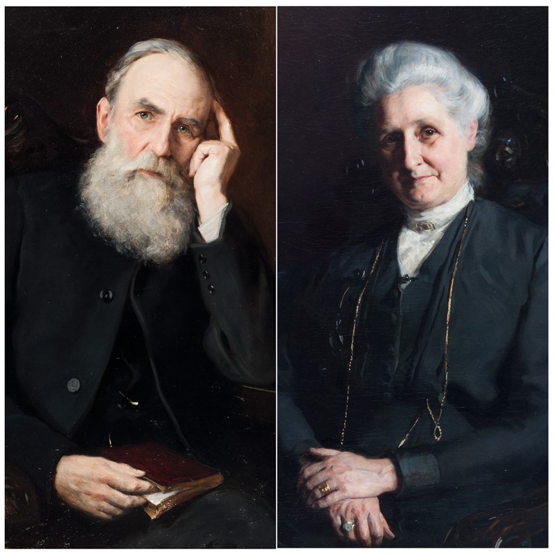 Beautifully Painted Large Pr Of Portraits Rev. & Mrs. Fisher By Frank Eastman -walpoles-4155d-main-637345571502433901.jpg