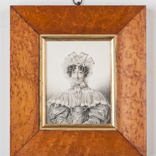 Silverpoint Portrait of a Regency Lady