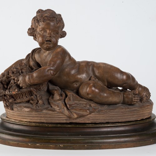 French Tarracotta Model Putto