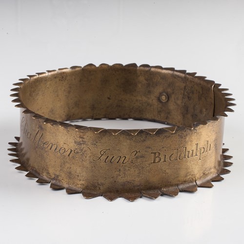 Late Georgian Brass Dog's Collar