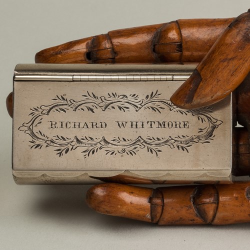 Richard Whitmore His Nickel/Paktong Snuff Box