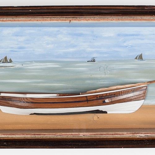 Half-Hull Model Of A Filey Coble By F. Chapman