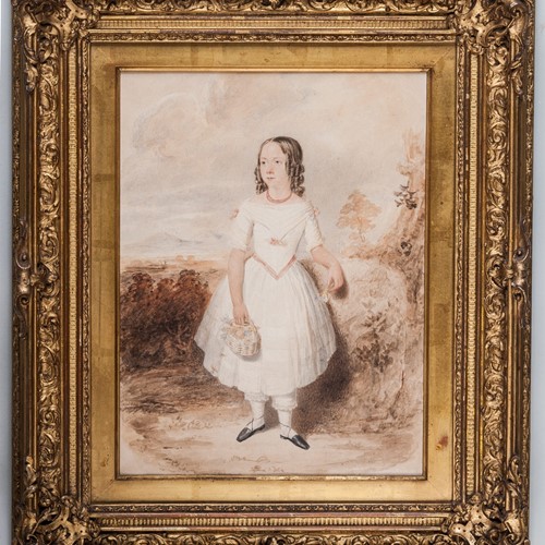 Watercolour Of A Young Girl 